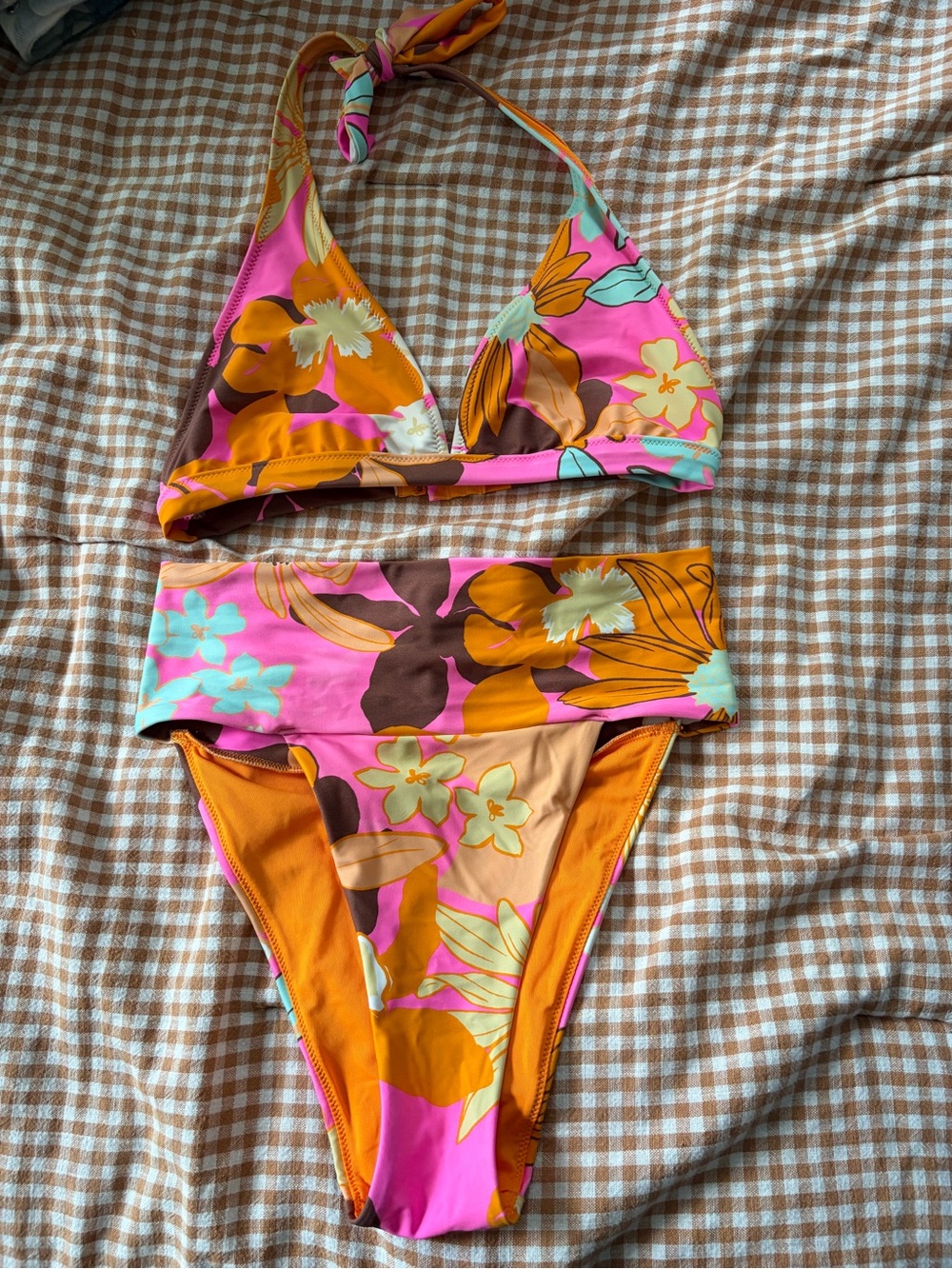 Tropical floral aerie bikini